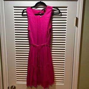 Banana Republic pink tiered dress in tall